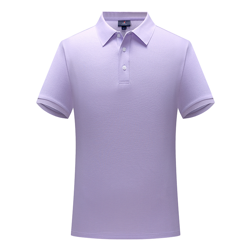 33701男女同款-260克21S-76%棉+24%纤维Sorona｜纯色超重磅-主推8色 浅紫 Polo 衫定制