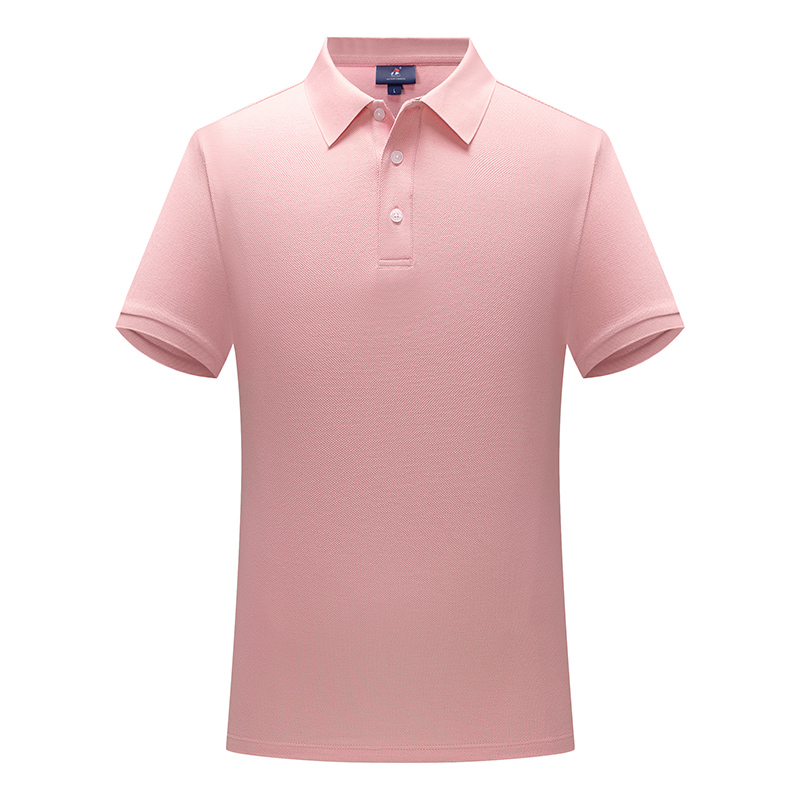 33701男女同款-260克21S-76%棉+24%纤维Sorona｜纯色超重磅-主推8色 粉色 Polo 衫定制