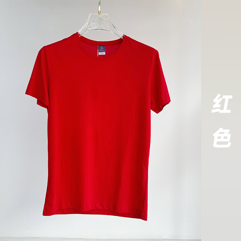 Y885男款-180克-7色国货100%丝光棉 T恤 细节展示 启虎