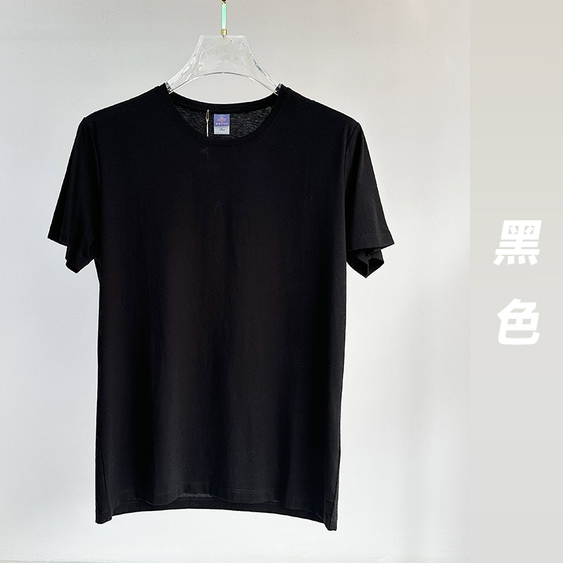 Y885男款-180克-7色国货100%丝光棉 T恤 细节展示 启虎