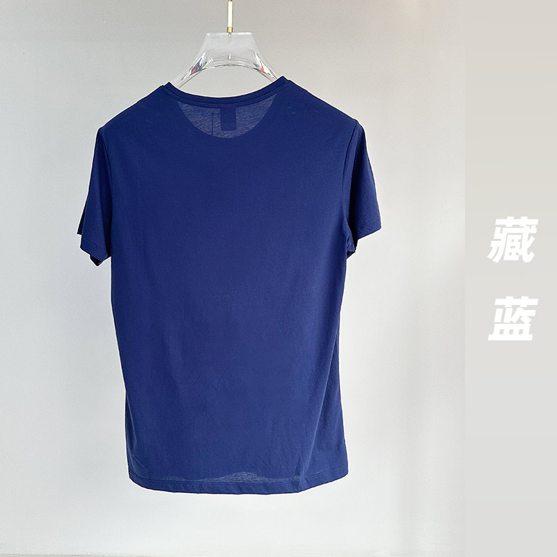 Y885男款-180克-7色国货100%丝光棉 T恤 细节展示 启虎