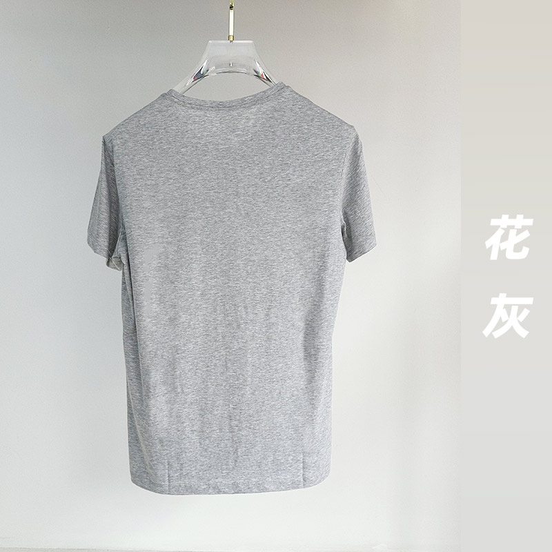Y885男款-180克-7色国货100%丝光棉 T恤 细节展示 启虎
