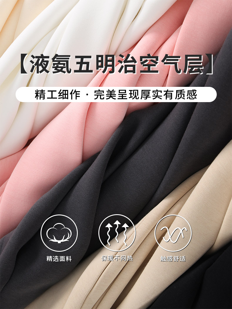 W222-350克大牌平替轻奢款-合体微落肩|液氨五明治空气层带帽卫衣 卫衣 细节展示 启虎