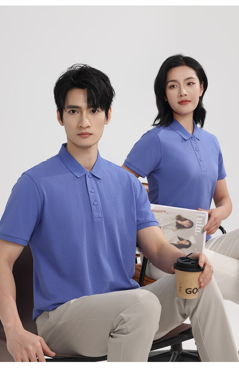 7988女款-200克40S-100%纯棉｜纯色-纳米科技-13色 Polo衫 细节展示 启虎