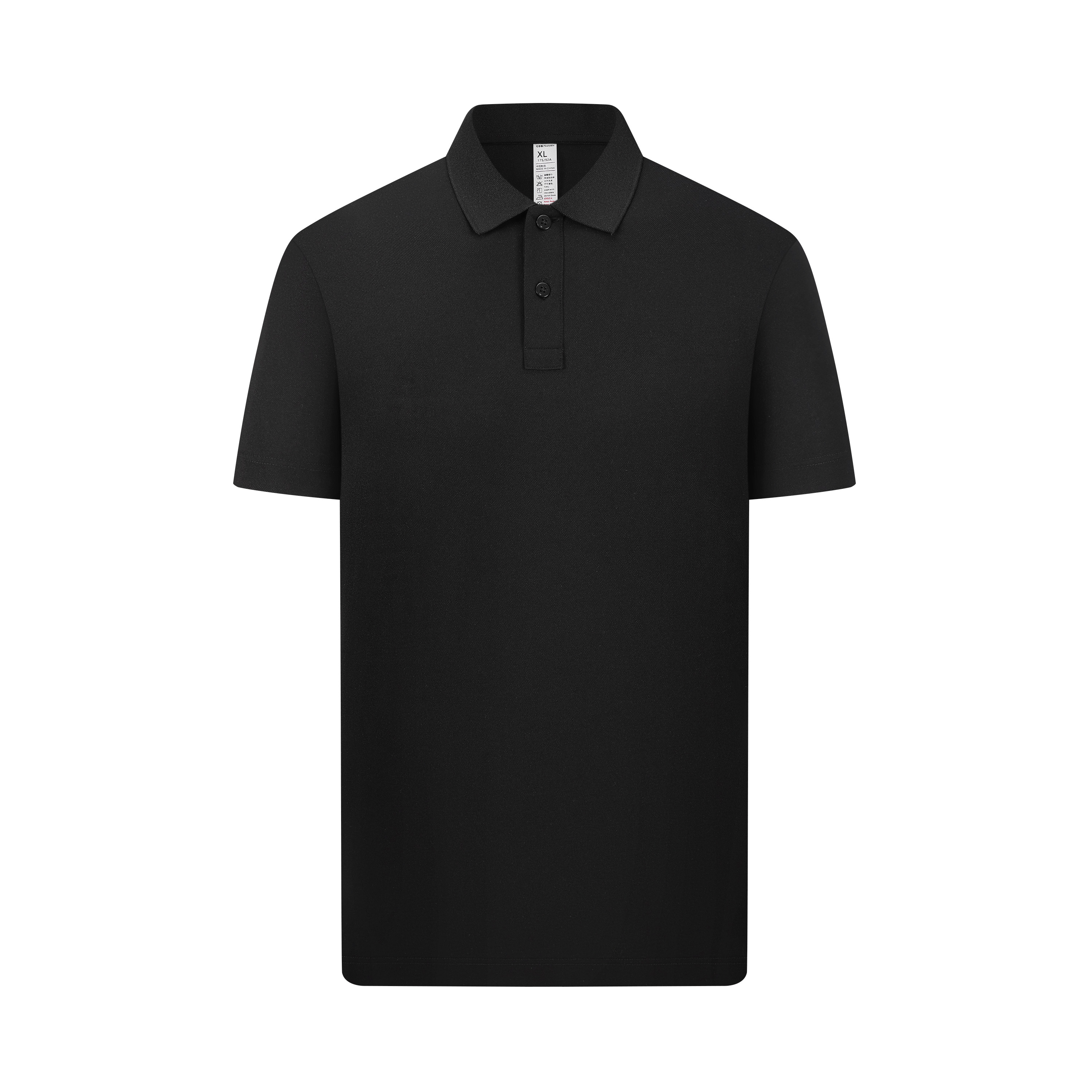 B02-百年经典基础款棉混纺防蚊科技POLO 黑色 Polo衫 企业团购定制 paidai