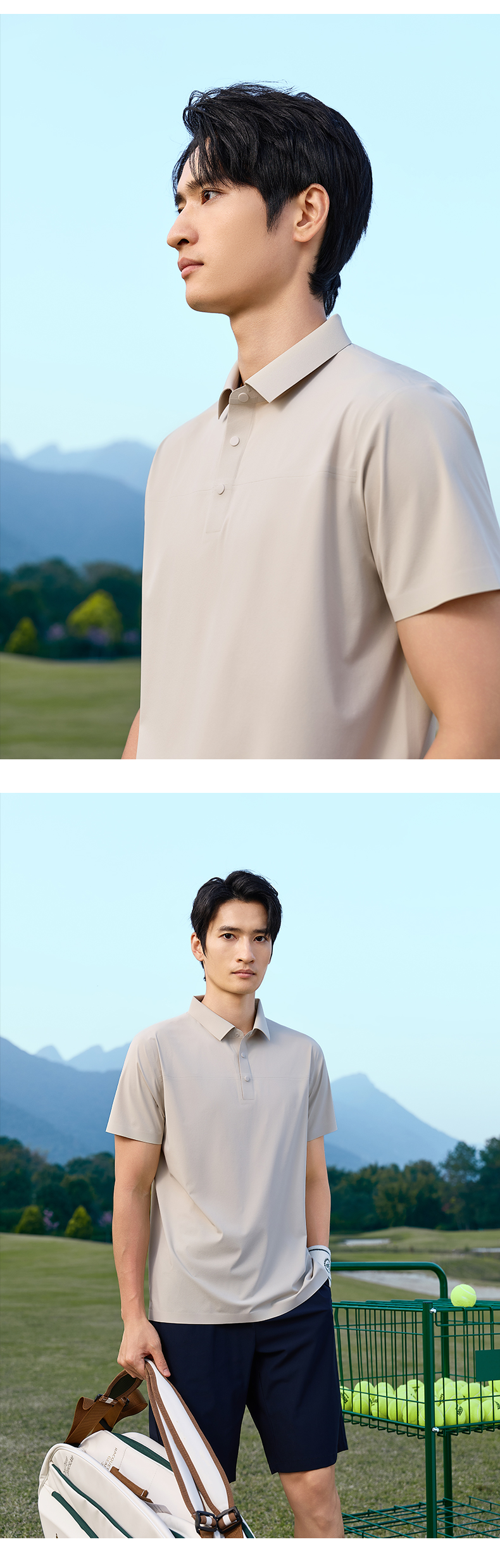 A15-360度超声波全无缝拼接设计感POLO Polo衫 细节展示 启虎