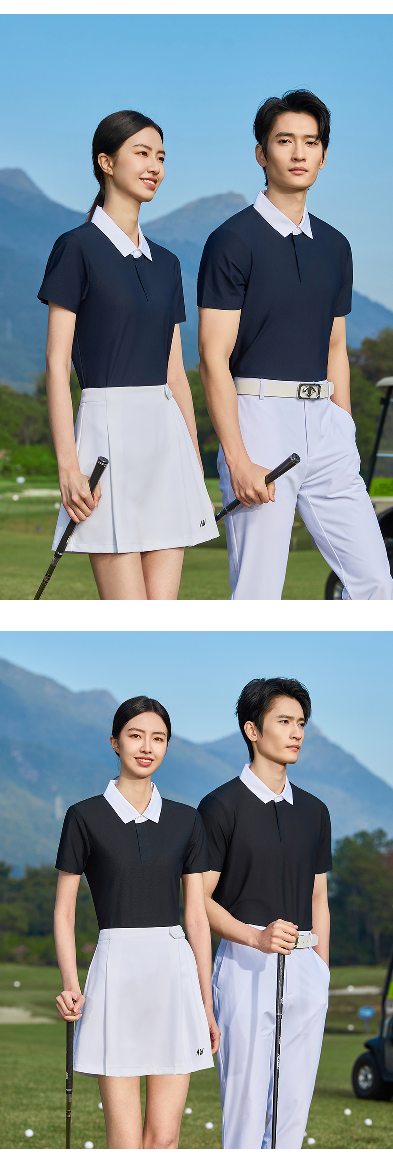 A9-【新三防空芯科技】六边形轻量轻商务轻运动记忆领高尔夫POLO Polo衫 细节展示 启虎
